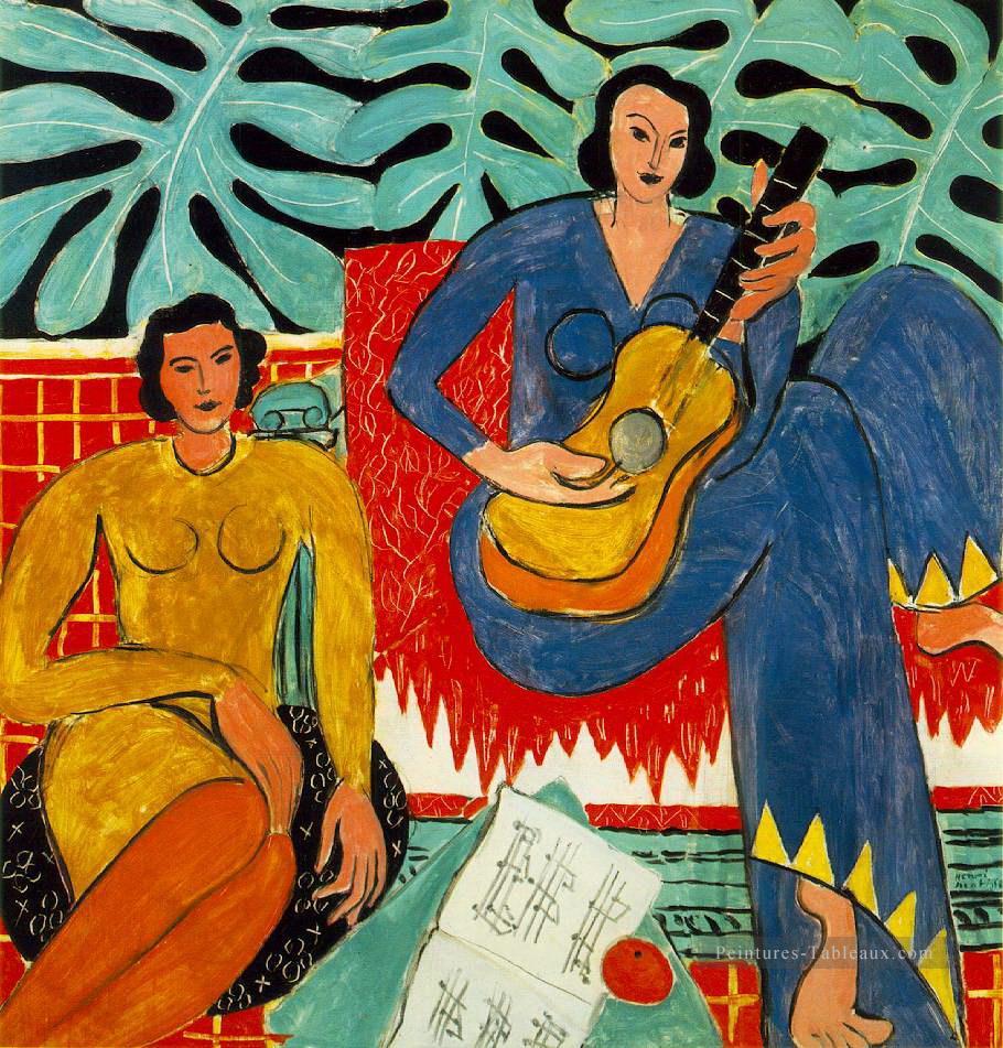 La Musique musique 1939 fauvisme abstrait Henri Matisse Peintures à l'huile
